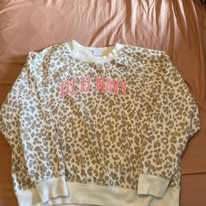 Old navy cheetah crew neck